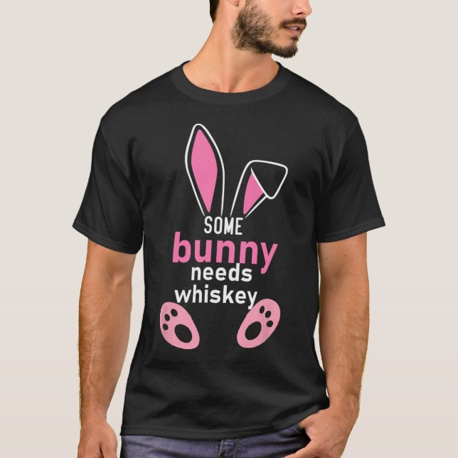 Camiseta Algunos conejitos necesitan Whiskey (Anverso)