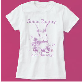 Camiseta Algunos conejitos vienen de Baby Shower