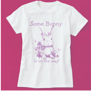 Camiseta Algunos conejitos vienen de Baby Shower