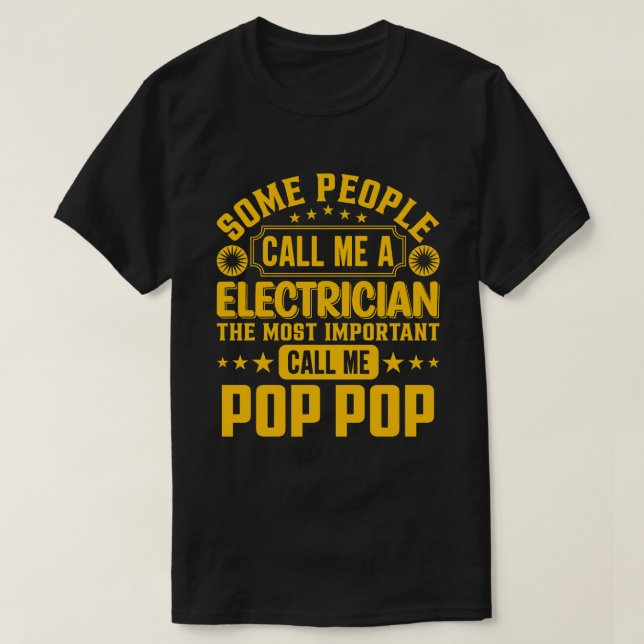 Camiseta Algunos Me Llaman POP Eléctrico (Diseño del anverso)