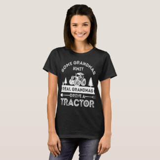 Camiseta algunos nietos apostillan el tractor de la abuela