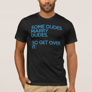 Camiseta algunos tipos casan a tipos