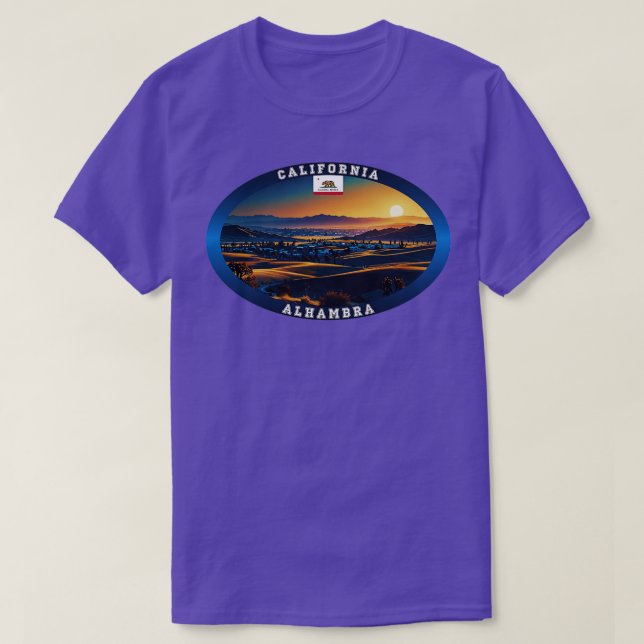 Camiseta Alhambra California Travel TShirt (Diseño del anverso)