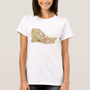Camiseta Alhambra Granada España. Visión aérea