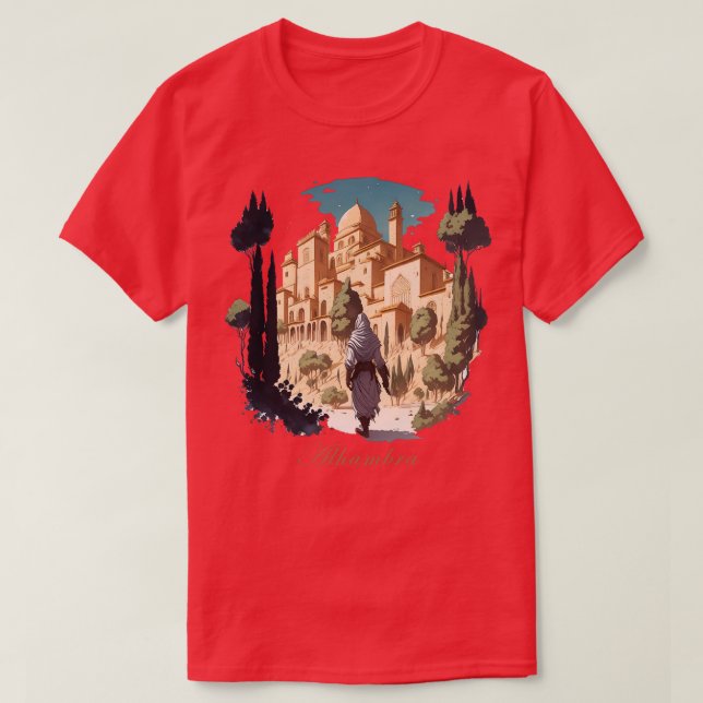 Camiseta Alhambra Granada TShirt (Diseño del anverso)