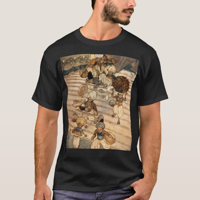 Camiseta Ali Baba Y Los Cuarenta Ladrones - Noches Árabes - (Anverso)