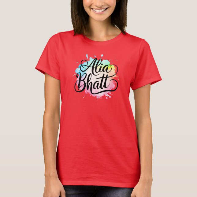 Camiseta Alia Bhatt bollywood T-Shirt (Anverso)