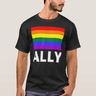 Camiseta Aliado con arco iris