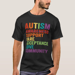 Camiseta Aliado de la Conciencia del Autismo Apoyo Cuidado