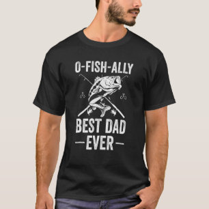 Camiseta Aliado de la pesca Papá Pescador Mejor Papá del Mu