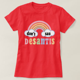 Camiseta Aliado del orgullo LGBTQ+ no dice que DeSantis dig