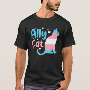 Camiseta Aliado Gato Orgullo Transgénero  Gato Gatito LGBT 