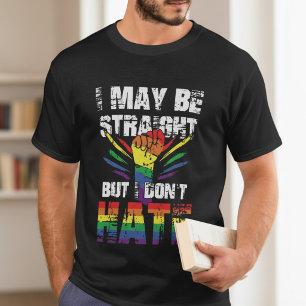 Camiseta Aliado heterosexual partidario de la orgullosa ban