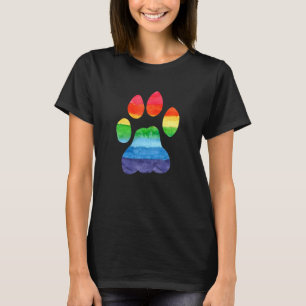 Camiseta Aliado Lgbt Furry Orgullo Arcoíris Fursuit Pata Pe
