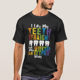 Camiseta Aliado Lgbt Me Gusta Mi Diente Ortho Funny Ort