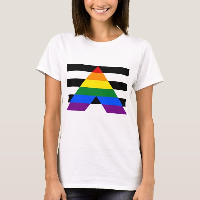 Camiseta Aliado LGBTQ, apoya a tus amigos y familia (Anverso)