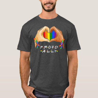 Camiseta Aliado LGBTQ para hombres de orgullo gay