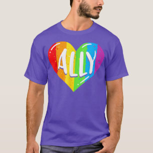 Camiseta Aliado LGBTQ Para Hombres De Orgullo Gay Niños