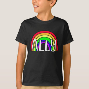 Camiseta Aliado LGBTQIA+ Bandera arco iris