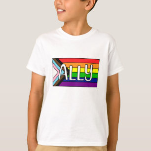 Camiseta Aliado LGBTQIA+   Bandera arco iris
