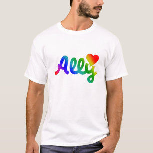 Camiseta ALIADO POR LOS DERECHOS DE LOS Gays