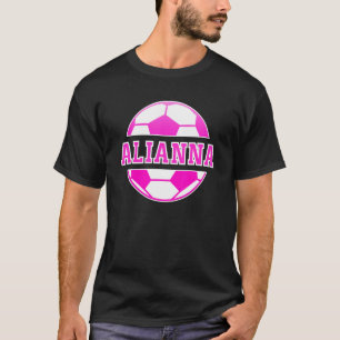 Camiseta Alianna Name Girls Soccer Play Football Sports Fan
