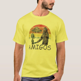 Camiseta Alianza de amistad entre alienígena vintage y pie 
