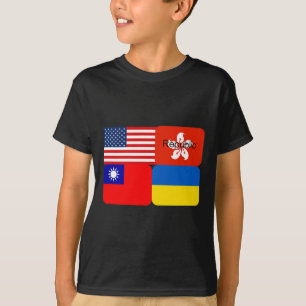 Camiseta Alianza de la Libertad Usa Hong Kong República Tai