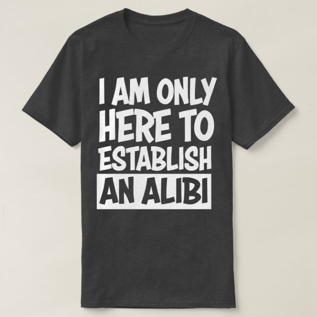 Camiseta Alibi (Diseño del anverso)