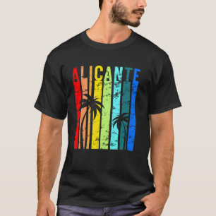 Camiseta Alicante Vintage Design Vacaciones España Alicante