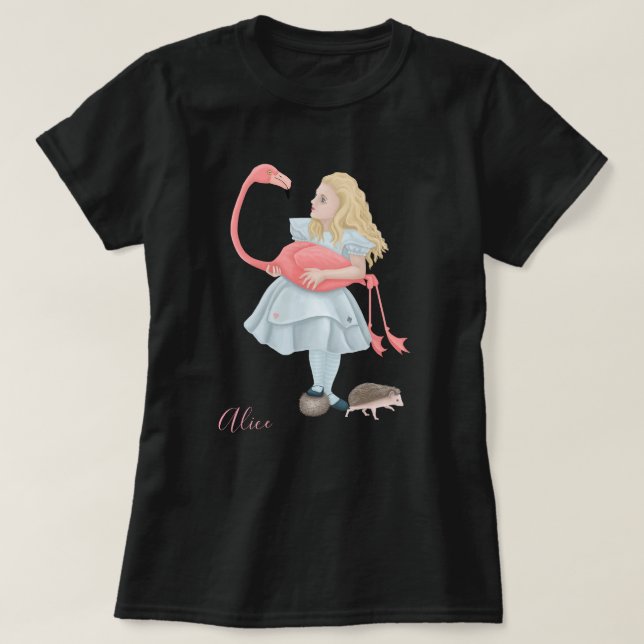Camiseta Alice con Flamingo (Diseño del anverso)