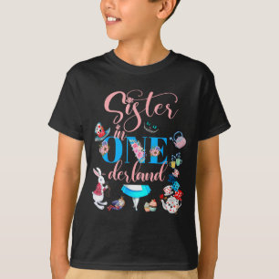Camiseta Alice En Onederland Hermana De La Familia De Cumpl