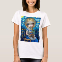 "Alice en un nocturno de Van Gogh"
