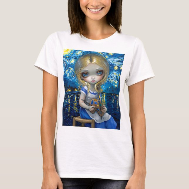 Camiseta "Alice in a Van Gogh Nocturne" (Anverso)