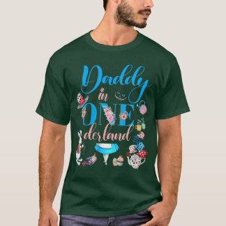 Camiseta Alice in ONEderland Family Daddy ofhe Birthday Gir