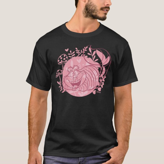 Camiseta Alice In Wonderland - Cheshire Cat Pink (Anverso)