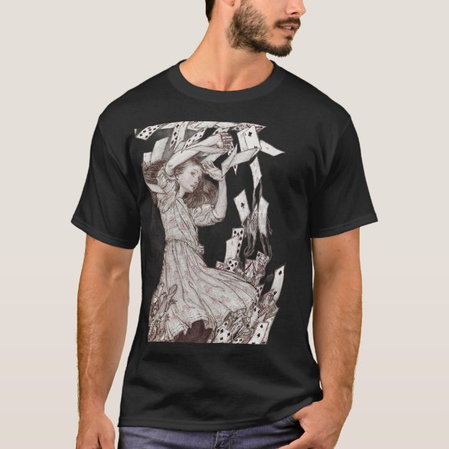 Camiseta Alice In Wonderland Lewis Carroll Rackham (Anverso)