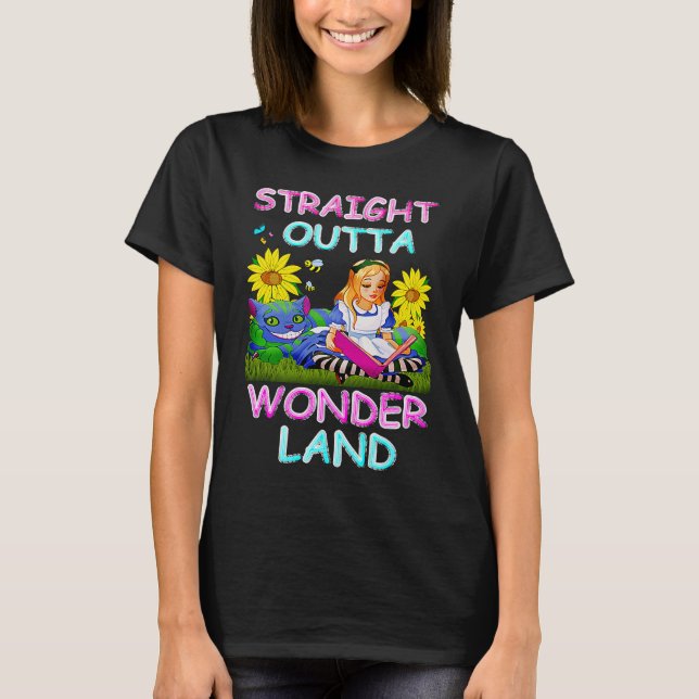Camiseta Alice in Wonderland Men Women's Kids Straight Outt (Anverso)