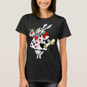 Camiseta Alice In Wonderland Rabbit Easter Bunny Jugando Mu