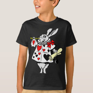 Camiseta Alice In Wonderland Rabbit Easter Bunny Jugando Mu
