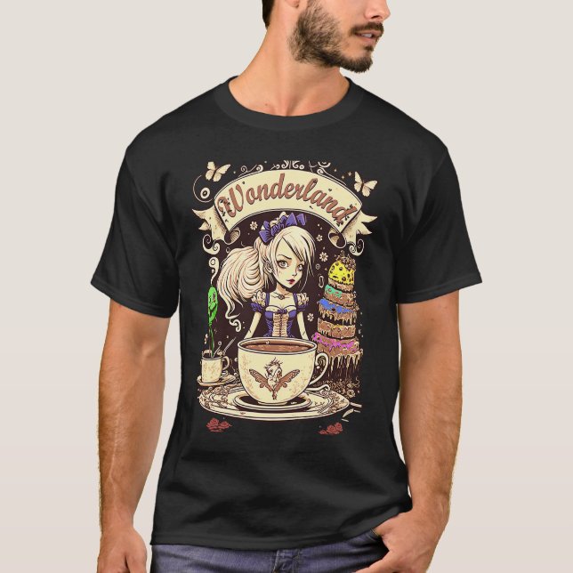 Camiseta Alice in Wonderland  Teaparty (Anverso)