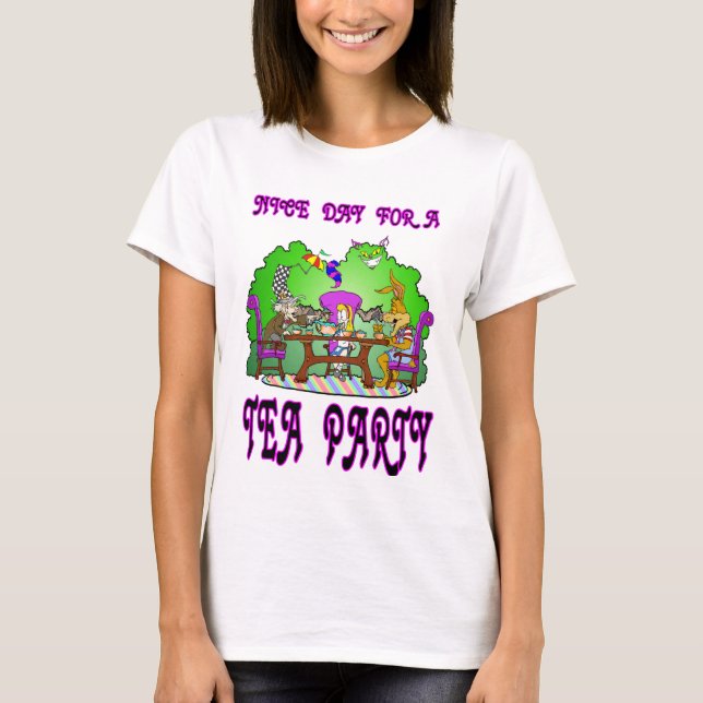 Camiseta Alice tiene un Fiesta de té (Anverso)
