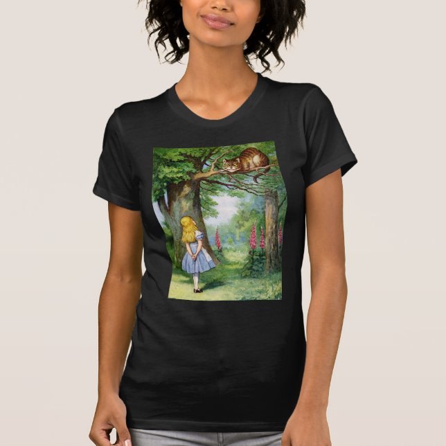 CAMISETA ALICE Y EL GATO DE CHESHIRE (Anverso)