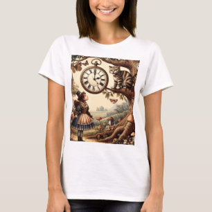 Camiseta Alice y el Gato de Cheshire: Fantasía Caprichosa d