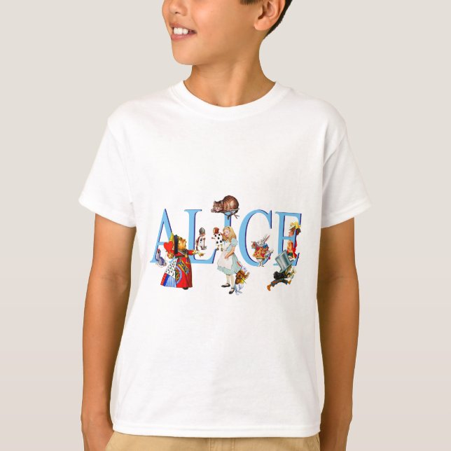 CAMISETA ALICE Y SUS AMIGOS EN WONDERLAND (Anverso)