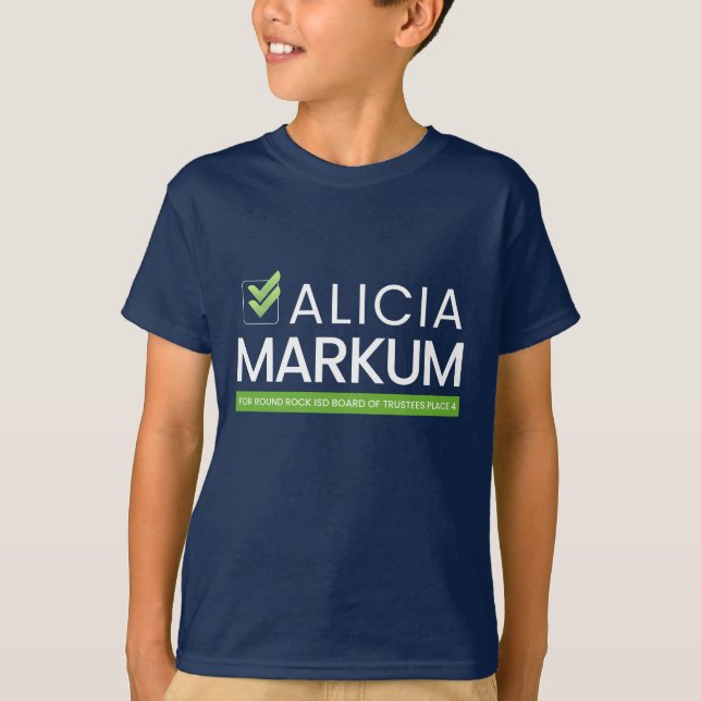 Camiseta Alicia de dos caras para niños (Anverso)