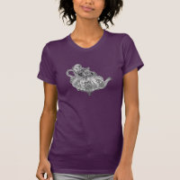 Camiseta Alicia del Dormouse en camisa del país de