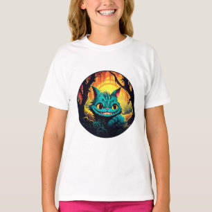 Camiseta Alicia del gato Anime Cheshire en el país de las m