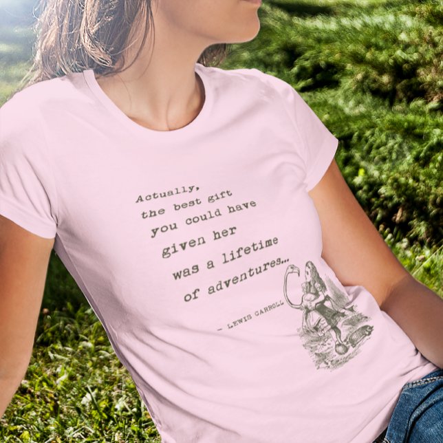 Camiseta Alicia en cita de la aventura del país de las (Subido por el creador)
