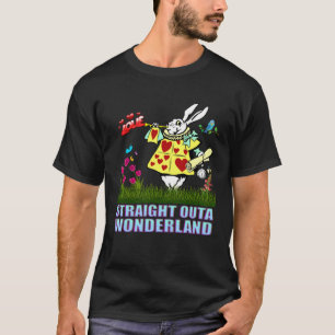 Camiseta Alicia en el Conejo Blanco de los Hombres Maravill